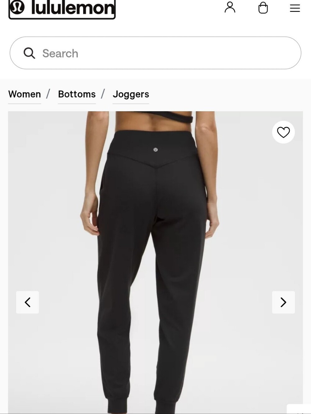 lululemon athletica Black And Blue Joggers